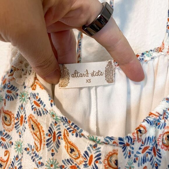 Altar’d State High Neck Crochet Mini Sun Dress XS NWT - Picture 4 of 8